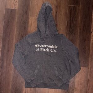 Abercrombie & Fitch Charcoal Hoodie Sweater